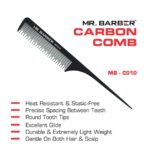 Mr. Barber Teasing Tail Comb MB-CO10 (1 Unit)