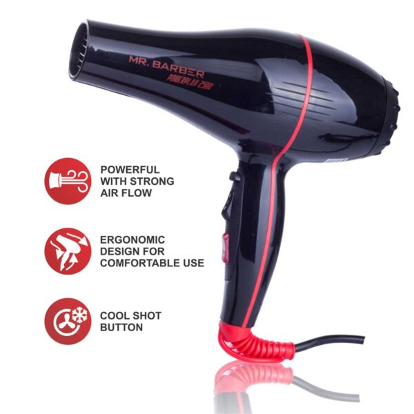 Mr. Barber Power Play Hair Dryer-MB-PP2500 (1 Unit)