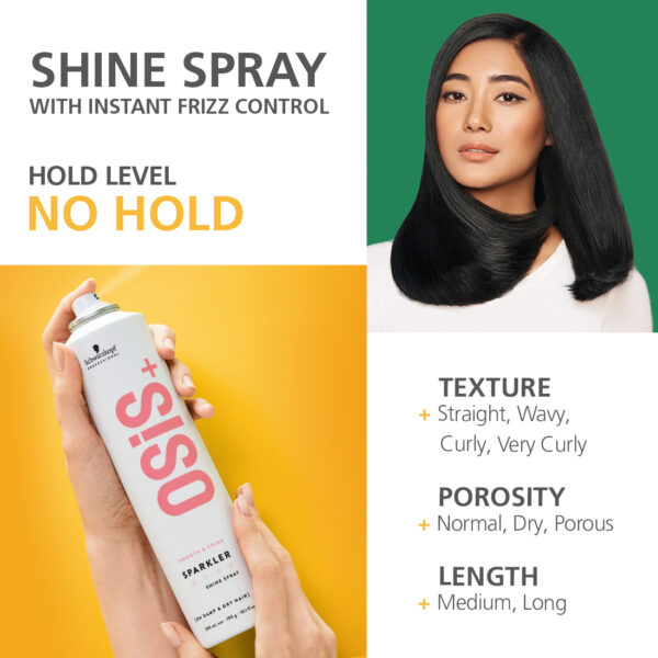 Schwarzkopf Professional OSiS+ Sparkler Hair Styling Shine Spray | 300ml