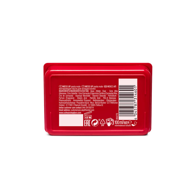 Schwarzkopf Professional OSiS+ Mess Up Hair Styling Matte Paste | 100 ml
