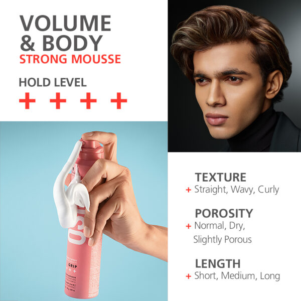 Schwarzkopf Professional OSiS+ Grip Extra Strong Hair Styling Mousse | 200 ml
