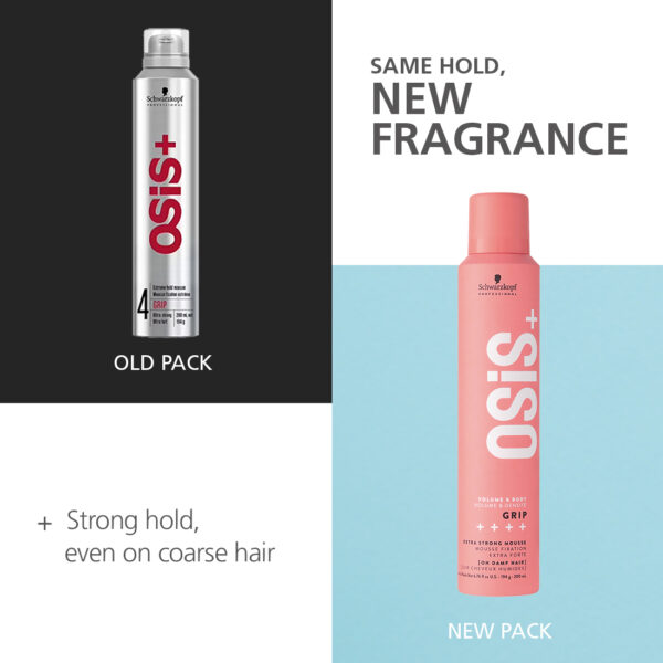 Schwarzkopf Professional OSiS+ Grip Extra Strong Hair Styling Mousse | 200 ml