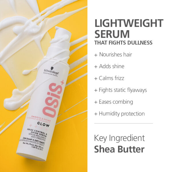 Schwarzkopf Professional OSiS+ Glow Anti-Frizz Shine Serum | 50 ml