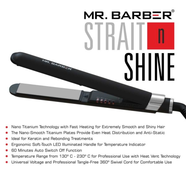 Mr. Barber Strait n Shine Hair Straightener-MB-SNS (1 Unit)
