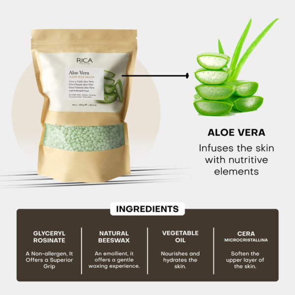 Rica Aloe Vera Hard Wax Beads (800g)