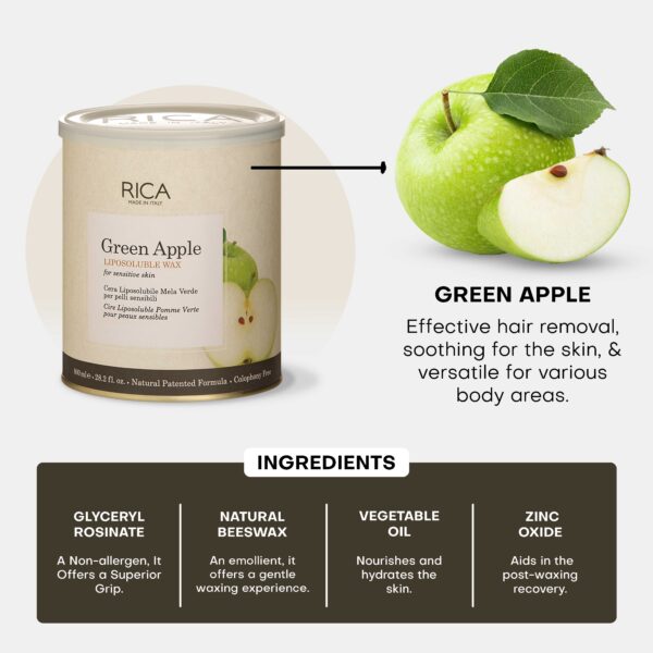 Rica Green Apple Wax (800 ml)